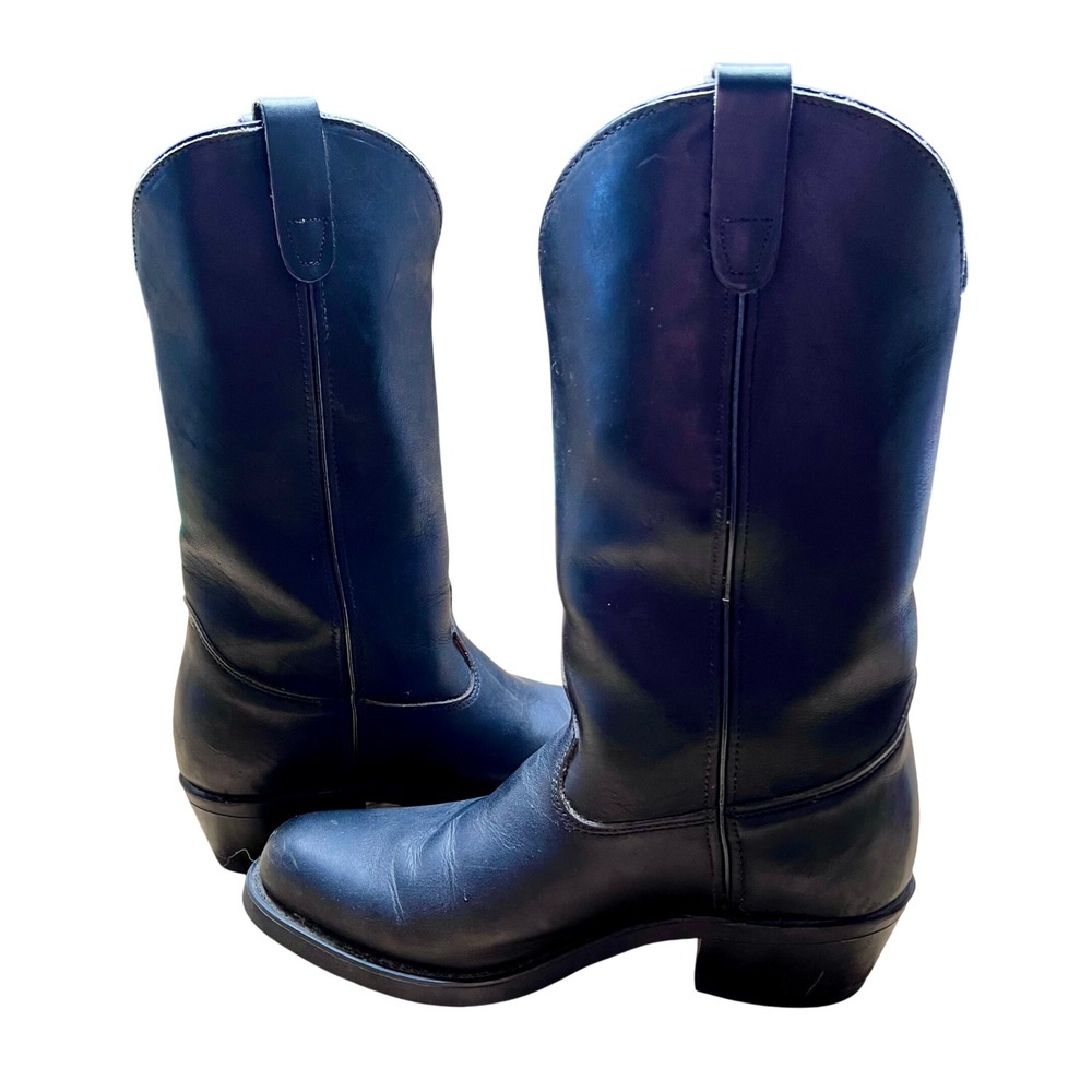 Sleek Black Western Boots